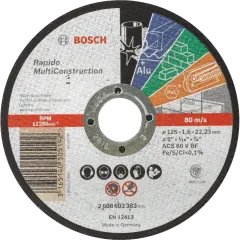 Bosch Multi Construction Rapido 125x1.6x22.2 Отрезной круг для металла