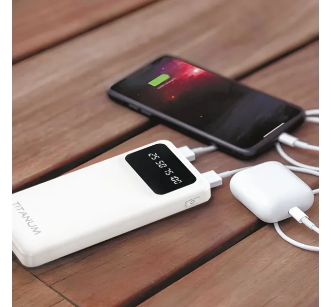 TITANUM OL21 White 10000mAh Повербанк
