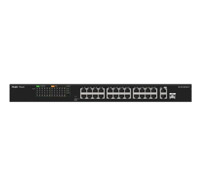 Ruijie Reyee RG-ES126FGS-P PoE Комутатор 26 портів некерований Ruijie Reyee RG-ES126FGS-P PoE Комутатор 26 портів некерований