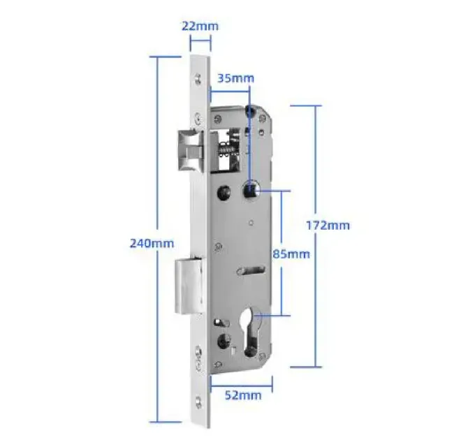 SEVEN LOCK SL-7762BF Умный замок (врезная часть 3585)