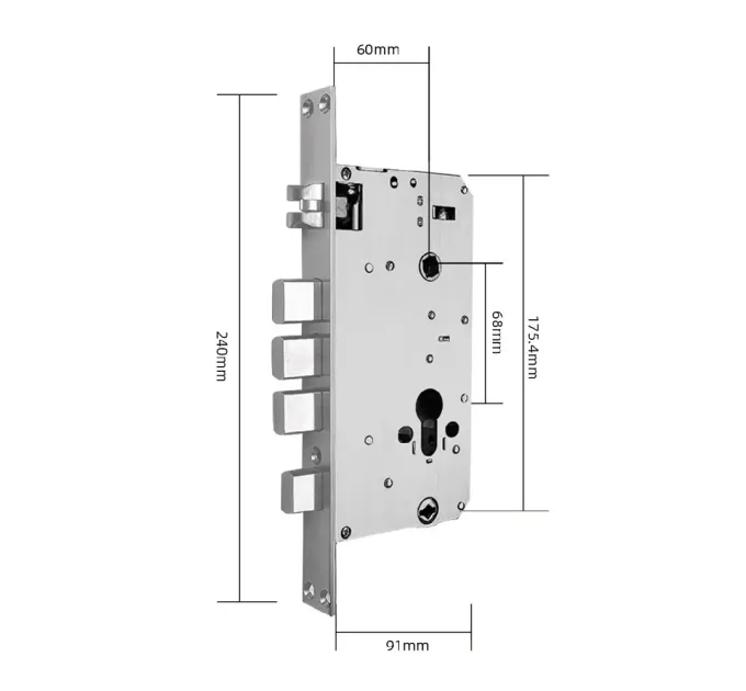 SEVEN LOCK SL-7769BFF Умный замок (врезная часть 6068)