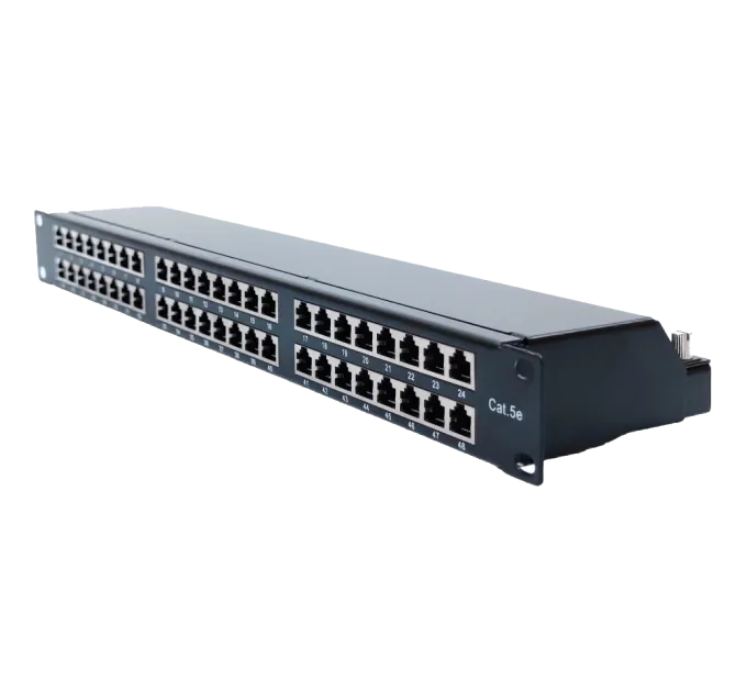 LW 1U&nbsp;STP&nbsp;48xRJ-45&nbsp;Dual&nbsp;IDC Патч-панель&nbsp;19"&nbsp;type&nbsp;кат.&nbsp;5e