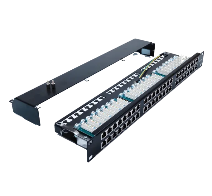 LW 1U&nbsp;STP&nbsp;48xRJ-45&nbsp;Dual&nbsp;IDC Патч-панель&nbsp;19"&nbsp;type&nbsp;кат.&nbsp;5e