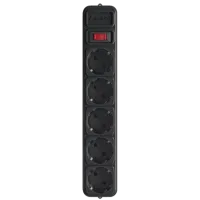 Gembird SPG5-X-6B Мережевий фільтр для ДБЖ (UPS) 1.8 м кабель 5 розеток