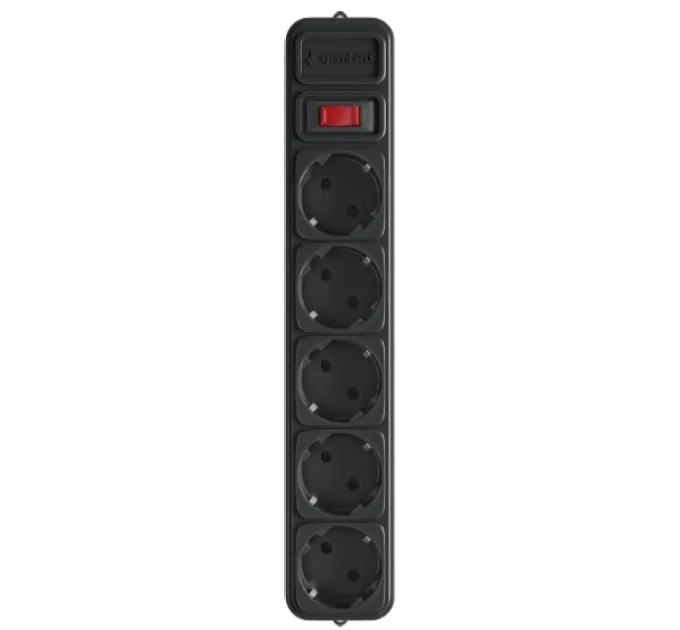 Gembird SPG5-X-6B Сетевой фильтр для ИБП (UPS) 1.8 м кабель 5 розеток