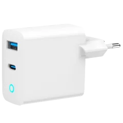 Gembird TA-UC-PDQC65L-W-01 (USB Type A + USB Type C) Сетевое зарядное устройство Gembird TA-UC-PDQC65L-W-01 (USB Type A + USB Type C) Сетевое зарядное устройство