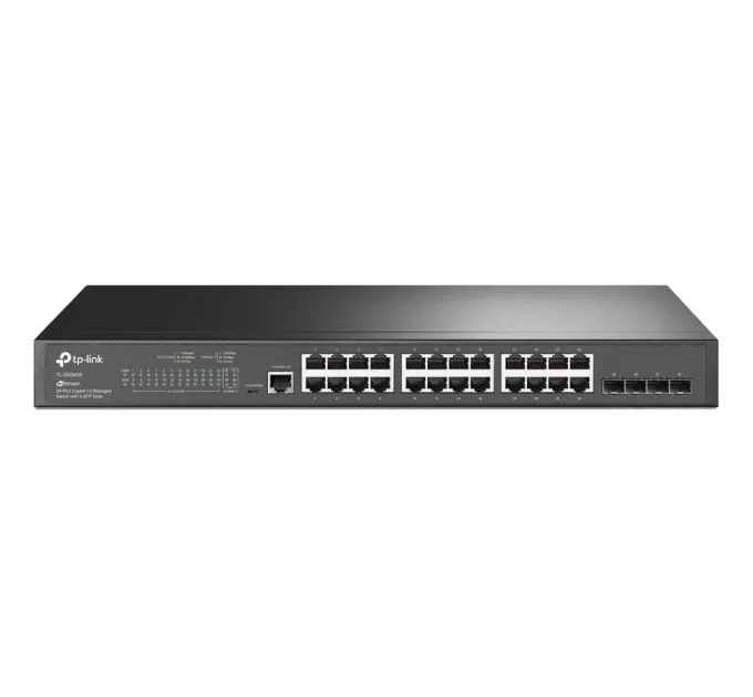 TP-Link TL-SG3428X-UPS Коммутатор 24 порта управляемый