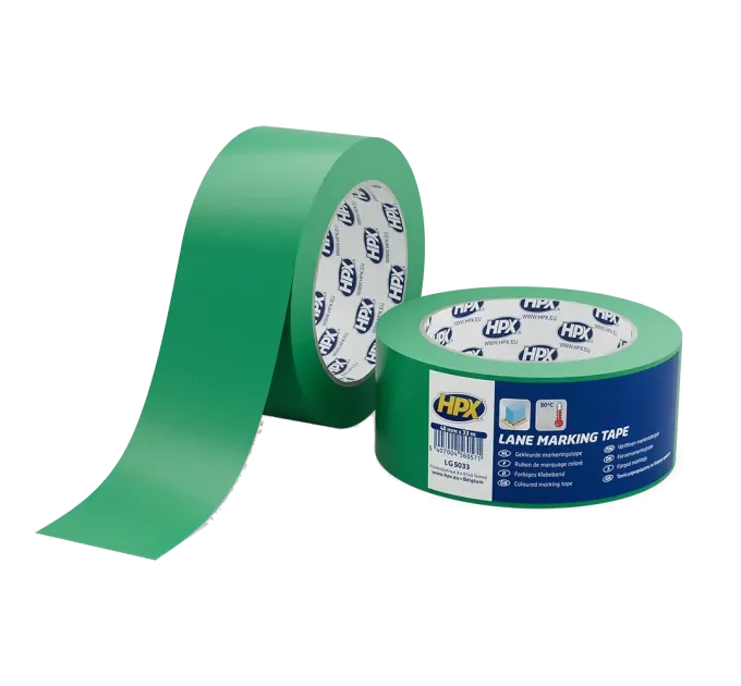 HPX LG5033 Lane Marking Tape 50мм x 33м Стрічка самоклеюча для маркування підлоги HPX LG5033 Lane Marking Tape 50мм x 33м Стрічка самоклеюча для маркування підлоги