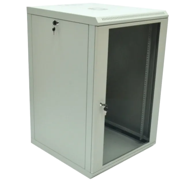 19"18U 600x600x907 акриловое стекло серый Шкаф