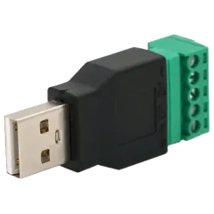 USB (5 контактов) с клеммами под кабель Разъемом