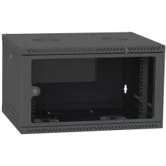 IPCOM CH-6U 600x350 скло RAL9005 Шафа серверна