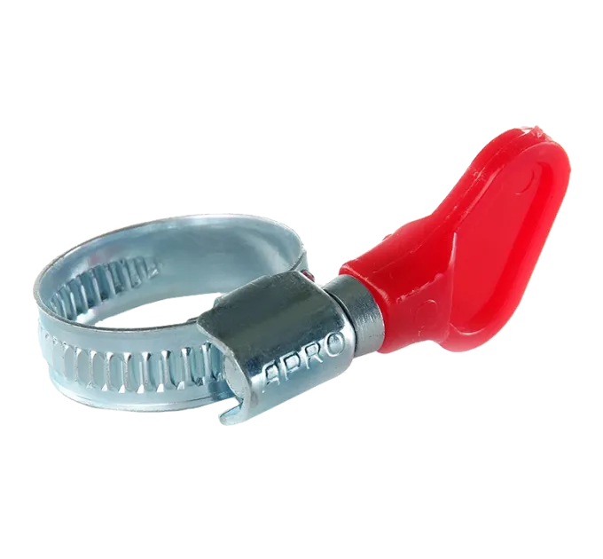 APRO W1 20-32мм (50шт) Хомут черв'ячний з метеликом APRO W1 20-32мм (50шт) Хомут черв'ячний з метеликом