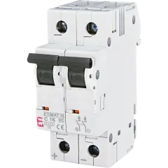 ЭТИ ETIMAT 10 DC 2p C 16A (6 kA) Автоматический выключатель