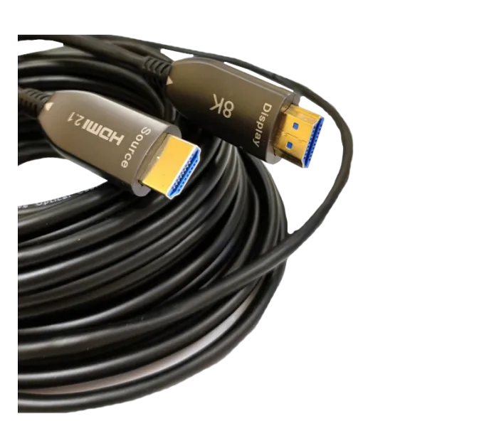 HDMI 2.1 патчкорд 10м з передачею сигналу 8K UHD 48 Gbps по оптичному кабелю (AOC)