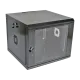 9U Шафа 19", 600х600х507 мм (Ш*Г*В), акрилове скло, чорна