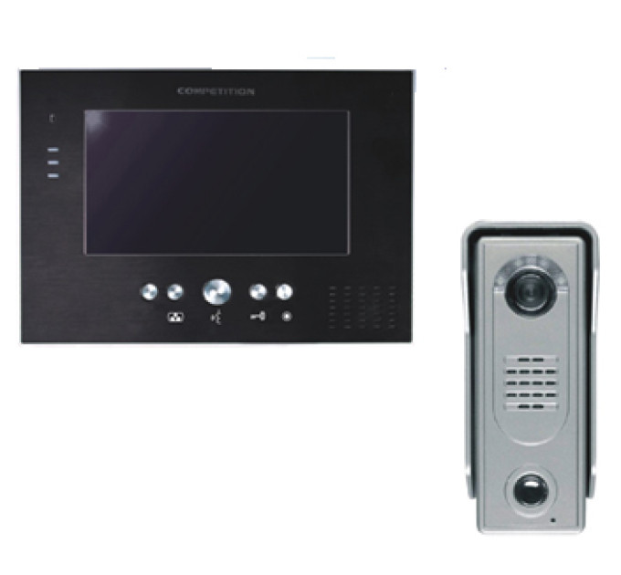 MT373C-CK silver + SAC5C Комплект домофон + виклична панель
