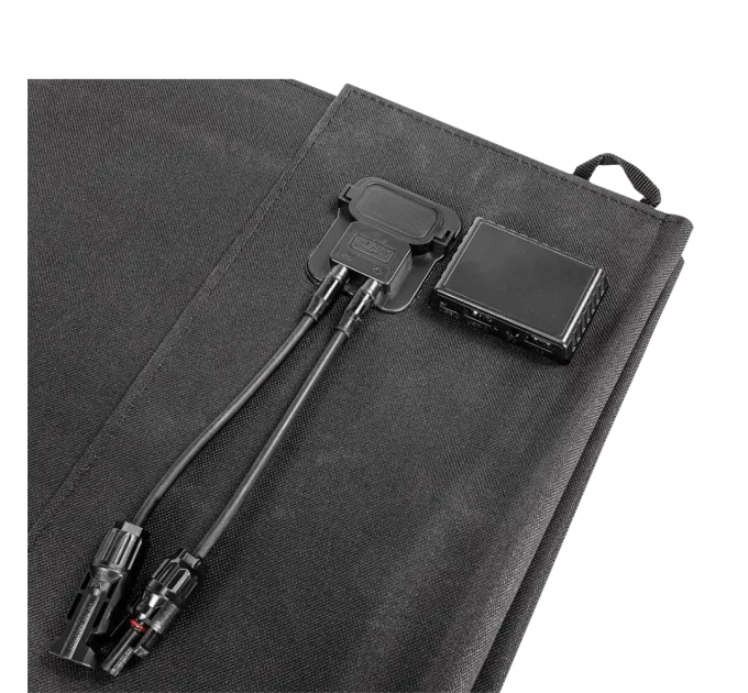 Neo Tools 120Вт Сонячна панель, регулятор напруги, USB-C та 2xU