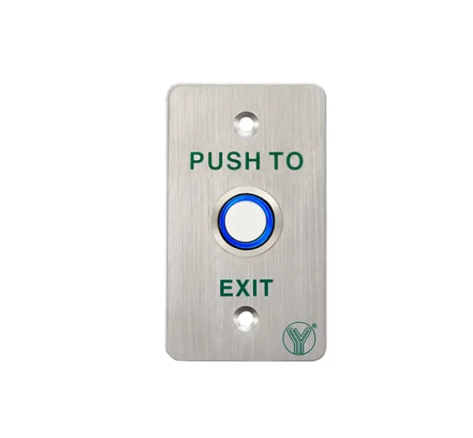 Yli Electronic PBK-814B(LED) (металл) Контактная кнопка выхода Yli Electronic PBK-814B(LED) (металл) Контактная кнопка выхода