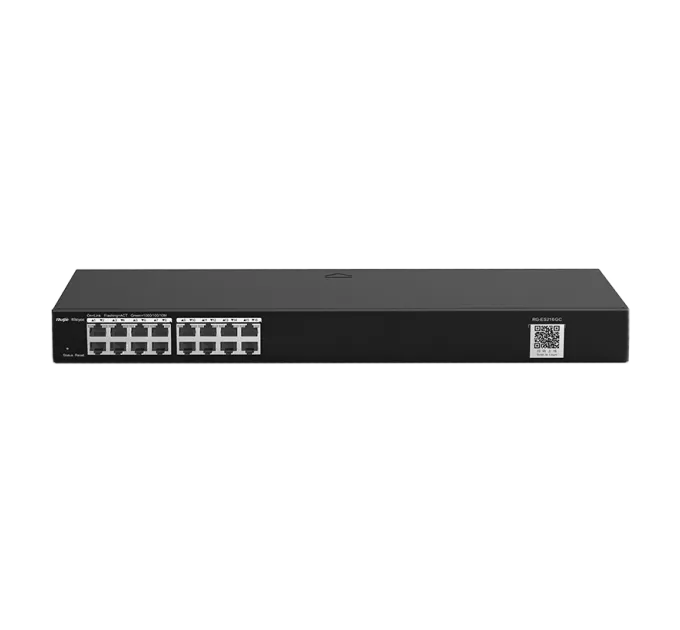Ruijie RG-ES216GC 16-портовый гигабитный интеллектуальный коммутатор Ruijie RG-ES216GC 16-портовый гигабитный интеллектуальный коммутатор