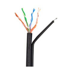 4*2*0.5-CU PE MT CAT5е Кабель мережевий UTP з тросом бухта 305м 4*2*0.5-CU PE MT CAT5е Кабель мережевий UTP з тросом бухта 305м
