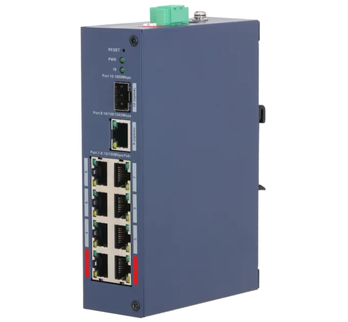 Dahua DH-CHS4110-8ET-110 PoE Комутатор 10 портів керований Dahua DH-CHS4110-8ET-110 PoE Комутатор 10 портів керований
