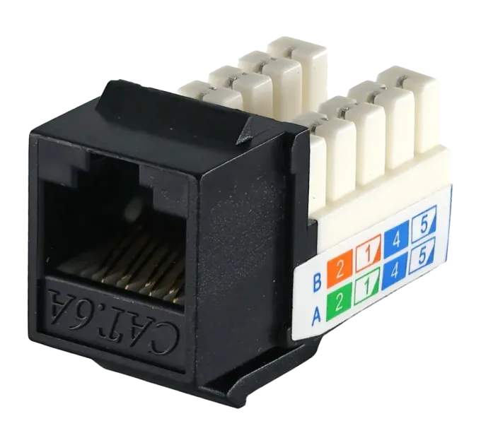 KeyStone RJ45 UTP, кат. 5e, 6, 6a, 110, Slim, W - 16.6 мм Модуль