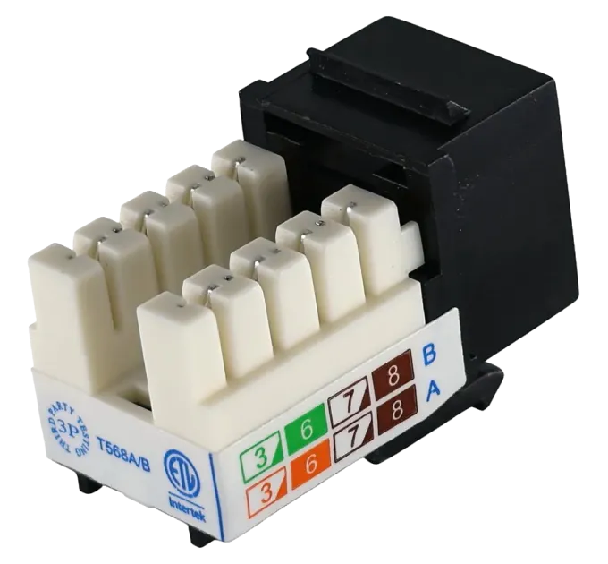 KeyStone RJ45 UTP, кат. 5e, 6, 6a, 110, Slim, W - 16.6 мм Модуль