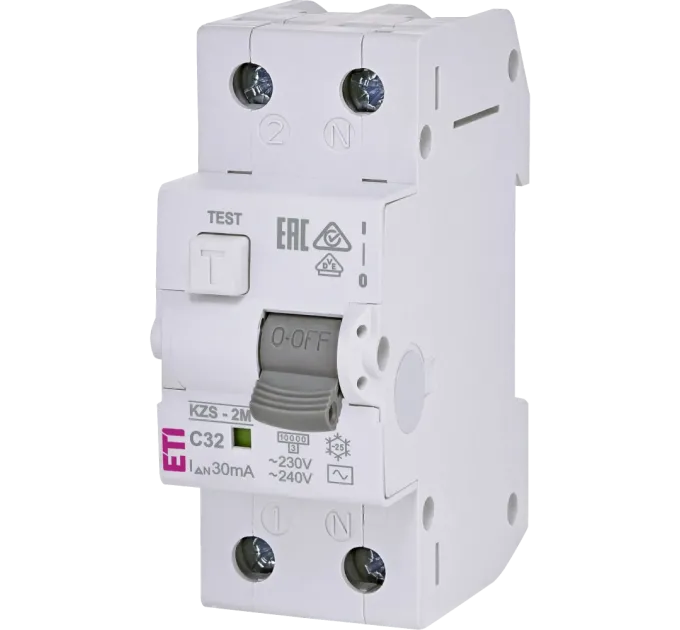 ЭТИ KZS-2M C 32/0.03 10kA Дифавтомат ЭТИ KZS-2M C 32/0.03 10kA Дифавтомат
