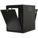 19"12U, 600х600х640мм акриловое стекло, черный Шкаф