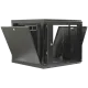 19" 9U 600x500x507мм акриловое стекло черный Шкаф