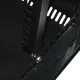 19" 9U 600x500x507мм акриловое стекло черный Шкаф