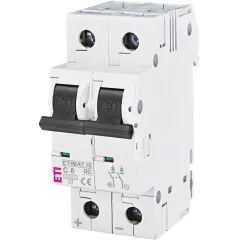 ЭТИ ETIMAT 10 DC 2p C 6A (6 kA) Автоматический выключатель ЭТИ ETIMAT 10 DC 2p C 6A (6 kA) Автоматический выключатель