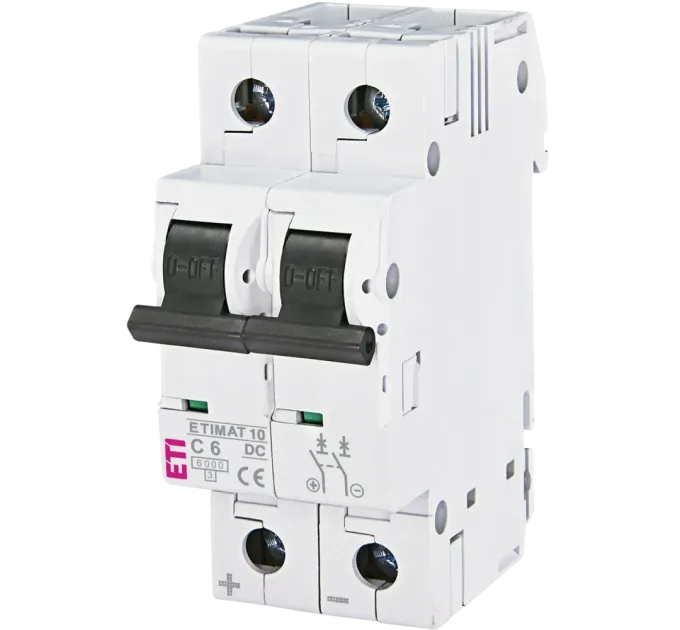 ЭТИ ETIMAT 10 DC 2p C 6A (6 kA) Автоматический выключатель ЭТИ ETIMAT 10 DC 2p C 6A (6 kA) Автоматический выключатель