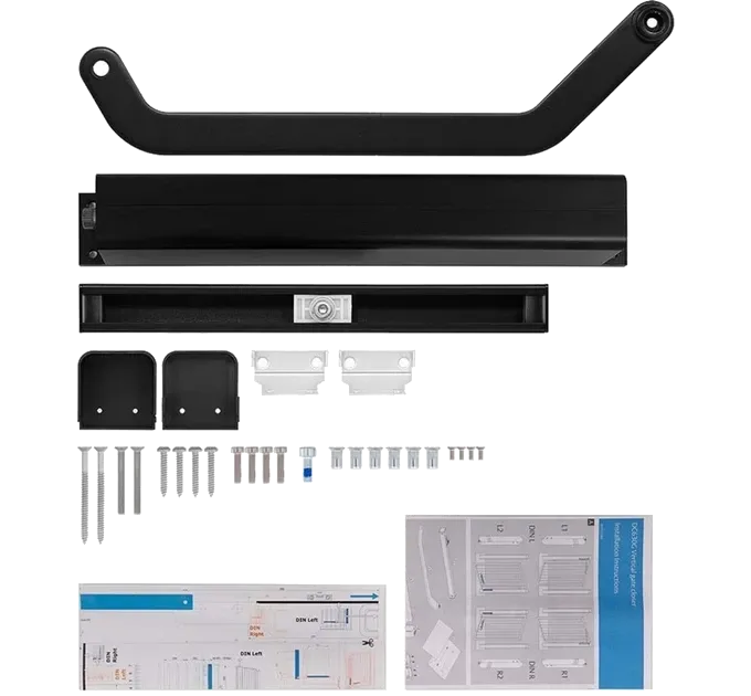 ASSA ABLOY DC630G-L BLACK SLD_ARM EN_6 150кг 1300мм LEFT для калиток вертикальный Докладчик накладной