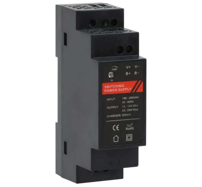 DR12024-01B 12V/2A Блок живлення на DIN рейку DR12024-01B 12V/2A Блок живлення на DIN рейку