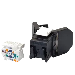 Corning Модуль Keystone UTP RJ45 кат. 6, чорний Corning Модуль Keystone UTP RJ45 кат. 6, чорний