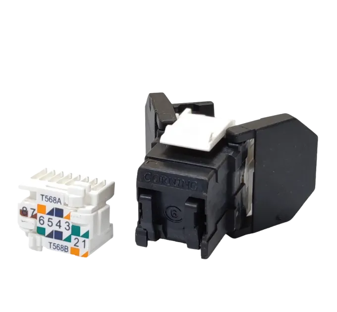 Corning Модуль Keystone UTP RJ45 кат. 6, чорний Corning Модуль Keystone UTP RJ45 кат. 6, чорний