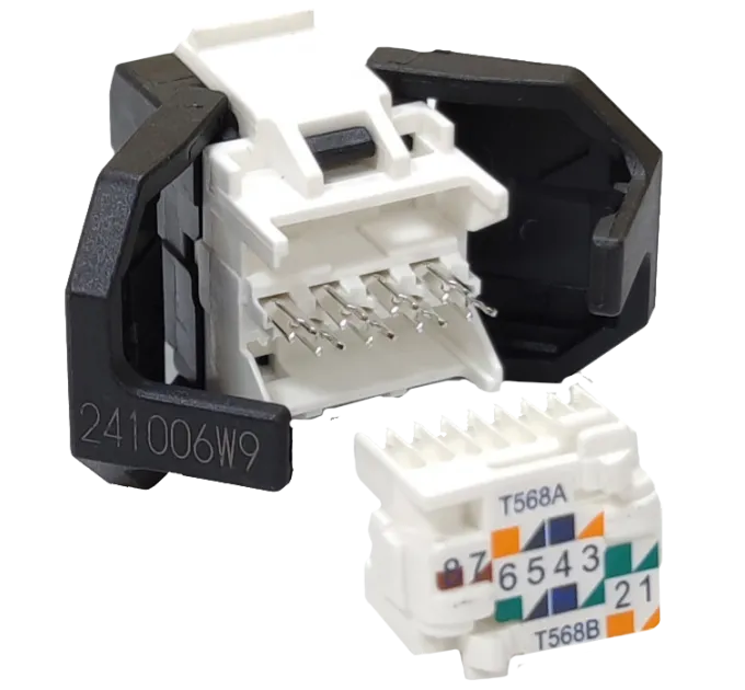 Corning Модуль Keystone UTP RJ45 кат. 6, чорний