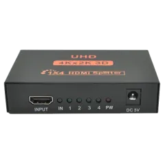1=>4 порта 4K, 2K DC5V/2A Активний HDMI сплітер