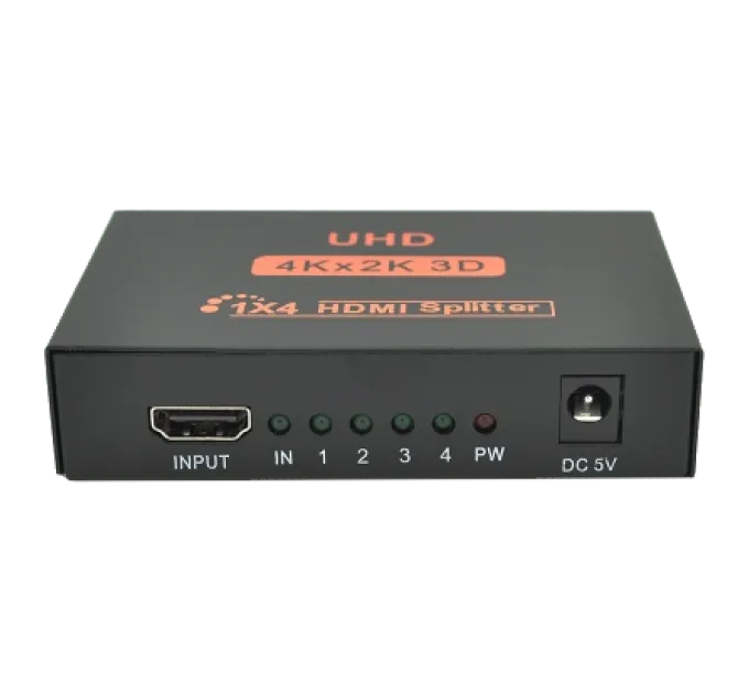 1=>4 порта 4K, 2K DC5V/2A Активний HDMI сплітер