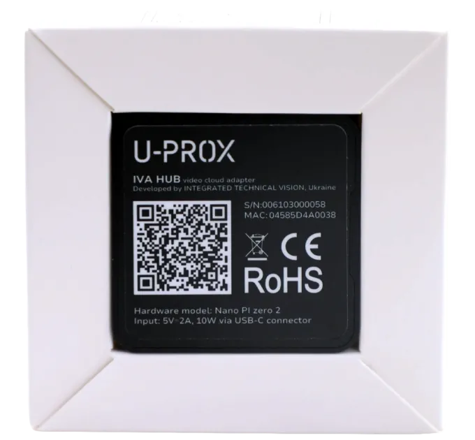 U-Prox IVA HUB cloud adapter Адаптер хмарного відеоспостереження