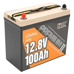 Power Queen LiFePO4 12.8В 100А•ч Mini 1280Вт•ч Аккумуляторная батарея Power Queen LiFePO4 12.8В 100А•ч Mini 1280Вт•ч Аккумуляторная батарея