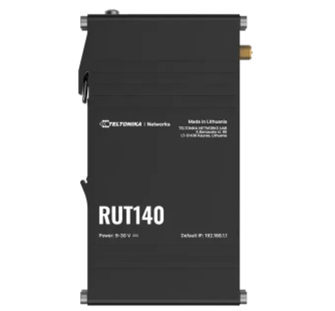 Teltonika RUT140 на DIN-рейке Промышленный сотовый маршрутизатор Teltonika RUT140 на DIN-рейке Промышленный сотовый маршрутизатор