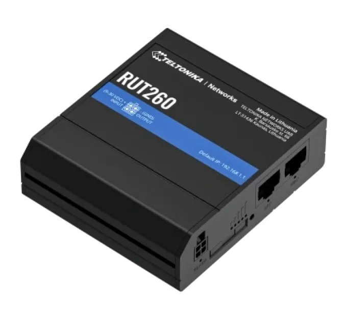 Teltonika RUT260 с 4G LTE, Wi-Fi Промышленный сотовый маршрутизатор