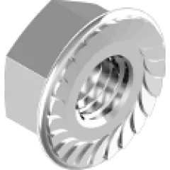 DIN6923 фланц А2 зубч Гайка М8