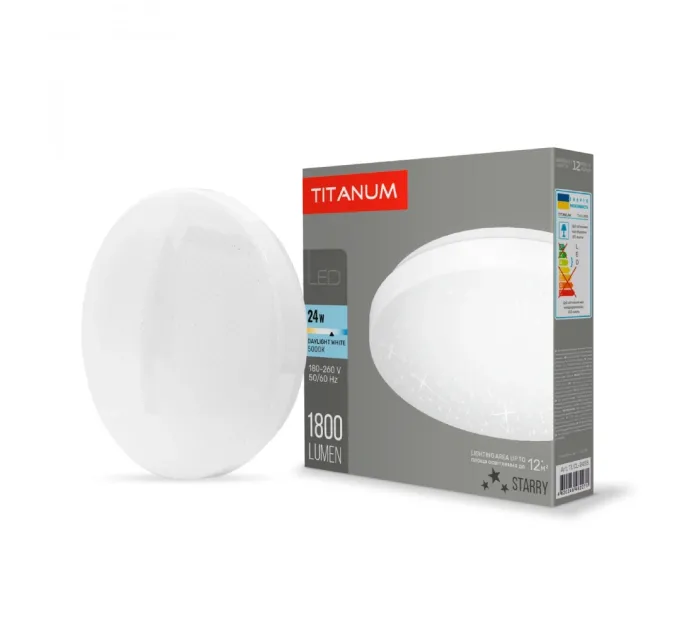TITANUM 24W 5000K 220V LED світильник настінно-стельовий Зоряне небо