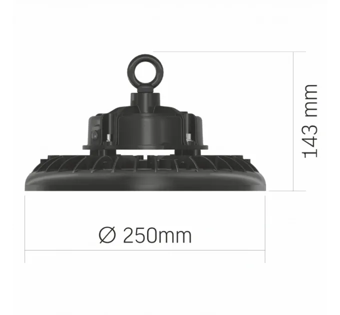 VIDEX 100W 5000K 220V LED светильник высотный ХайБэй