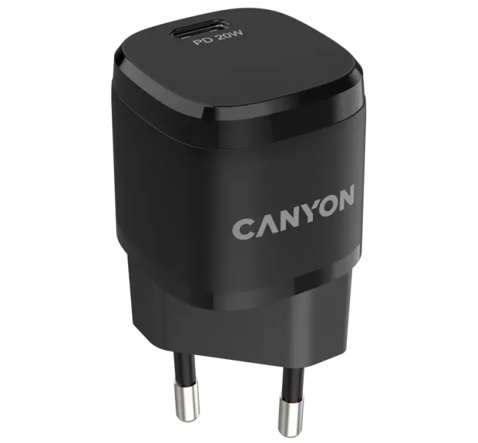 Canyon H-08 black (PD 20W) Мережевий зарядний пристрiй