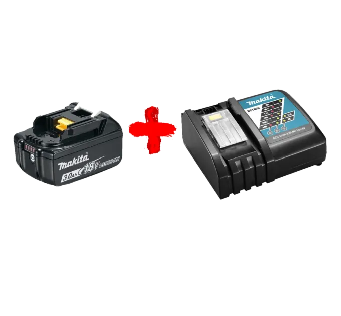 Makita DC18RC (191A24-4) + BL1830B Акумулятор Li-ion + швидкозарядний пристрій