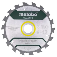 Metabo "power cut wood - professional" (628417000) Пильний диск 190x30, Z18 WZ 5° /B